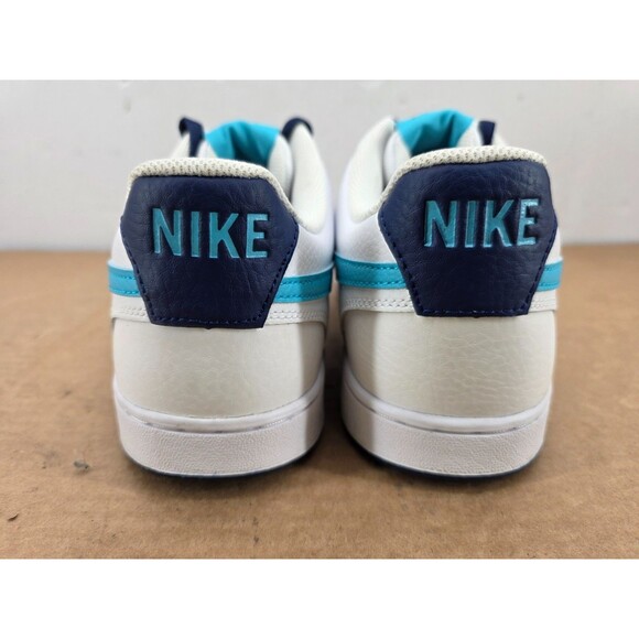 Nike Court Vision Lo White/Turquoise Blue-Blue Void (DM1187 100) Mens Size 13 main image 10